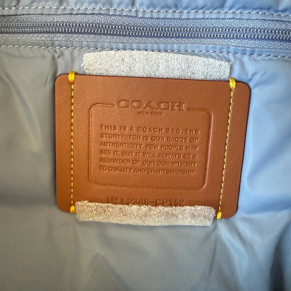 Coach pillow tote